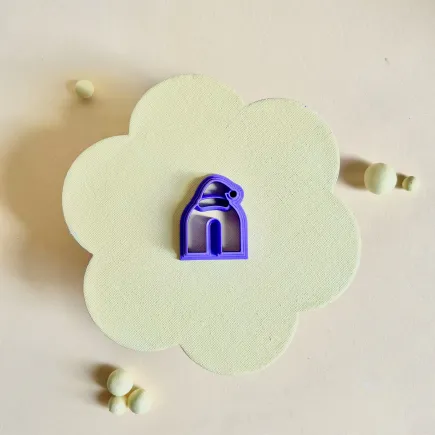 Polymer clay cutter - Bow with Christmas hat - Lylo Tools