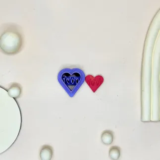 copy of copy of Cortador arcilla polimérica - trío de corazones