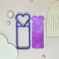 Polymer clay cutter - heart bookmark