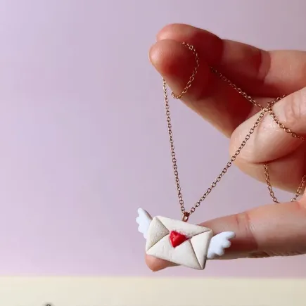 Polymer clay cutter - letter with wings