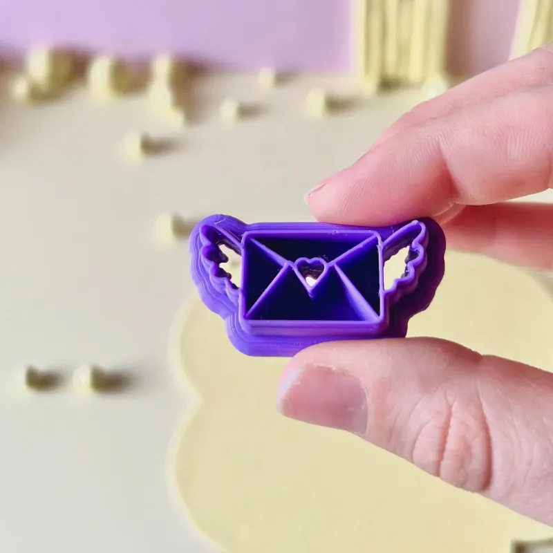 Polymer clay cutter - letter with wings