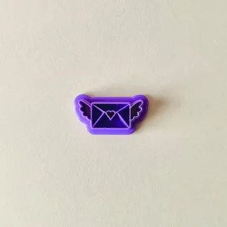 Polymer clay cutter: letter with wings - Lylo Tools