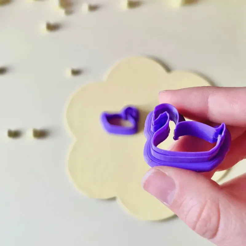 Polymer clay cutter - swans