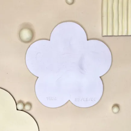 Polymer clay cutter - 5 petal flower shaped jewelry dish