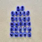 Polymer clay cutter set - alphabet 1cm