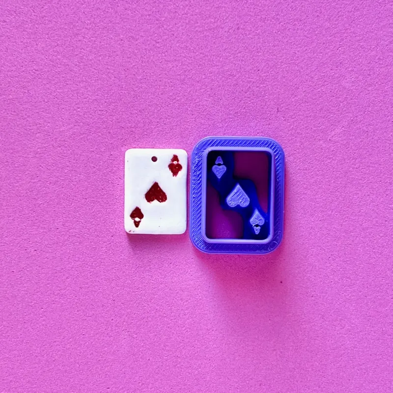 Cortador arcilla polimérica - as de corazones