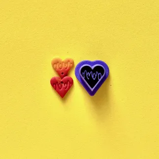 Cortador para arcilla polimérica: corazón en llamas - Lylo Tools