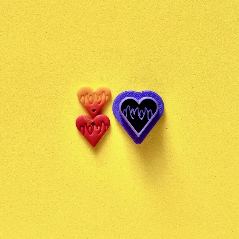 copy of copy of Cortador arcilla polimérica - trío de corazones