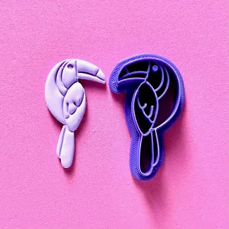 Polymer clay cutter - toucan