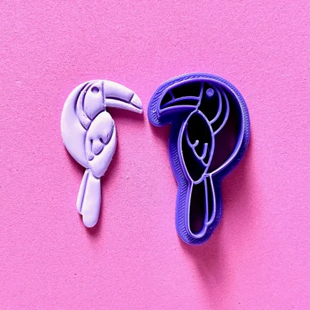 Polymer clay cutter - toucan