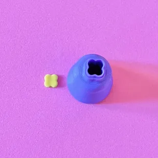 Mini cortador arcilla polimerica: forma de flor 4 pétalos - Lylo Tools