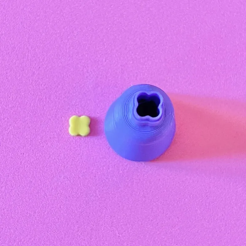 Mini polymer clay cutter - flower 4 petals