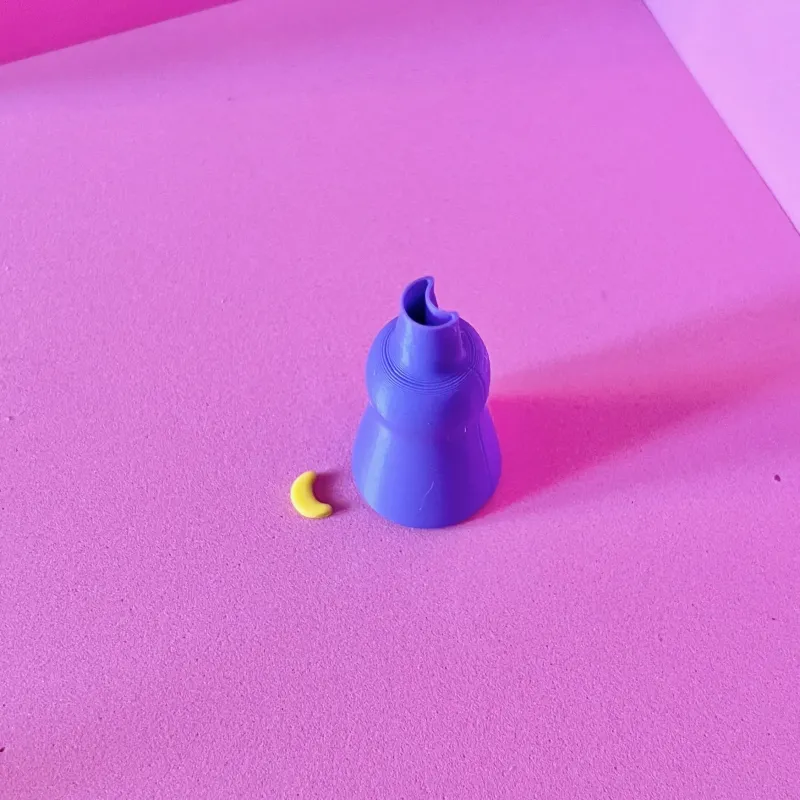 Mini polymer clay cutter - moon