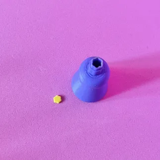 Mini cortador arcilla polimerica: forma de flor 6 pétalos - Lylo Tools