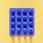 Pack of 16 mini polymer clay cutters with base