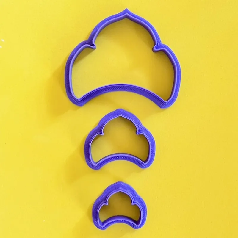 Polymer clay cutter - Fallera comb without peak