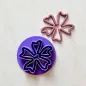 Polymer clay cutter - Organic flower silhouette