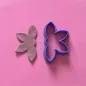 Polymer clay cutter - half flower