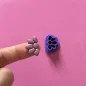 Polymer clay cutter - half mini flower 5 petals