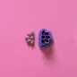 Polymer clay cutter - half mini flower 5 petals