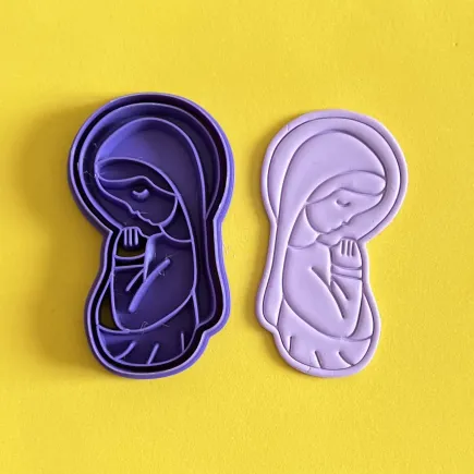 Cutter and stamp set for polymer clay - Virgin