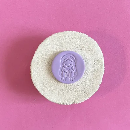 Stamp for polymer clay - Virgin style 3