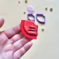 Polymer clay cutter - Corner bookmark