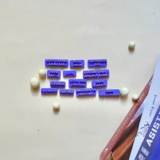 Stamp for clay bookmark edition