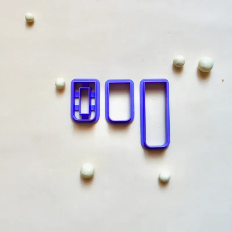 Cortador arcilla polimérica - Marcapáginas de pinza rectangular