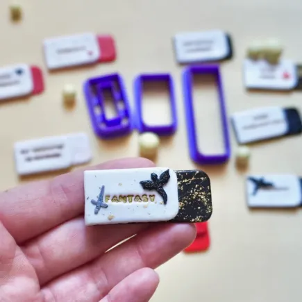 Mini polymer clay cutter - Dragon