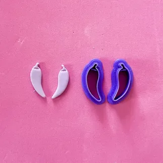 Polymer clay cutter: chilli pepper - Lylo Tools