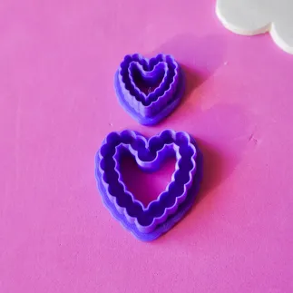 Polymer clay cutter: cloud heart silhouette - Lylo Tools