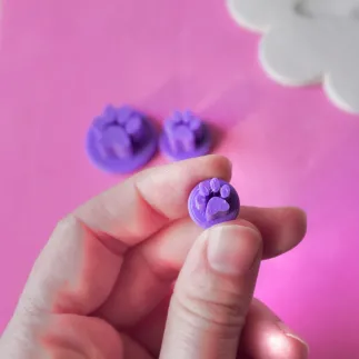 Polymer clay cutter: dog footprint - Lylo Tools