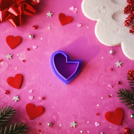 Polymer clay cutter: heart for hoops - Lylo Tools