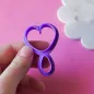 Polymer clay cutter set - bleeding heart