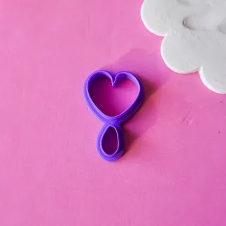 Cortador para arcilla polimérica: corazón para aros - Lylo Tools