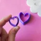 Polymer clay cutter - basic heart