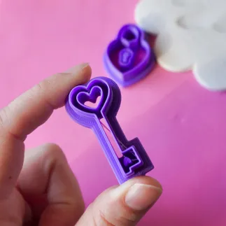 Polymer clay cutter: lock and key - Lylo Tools