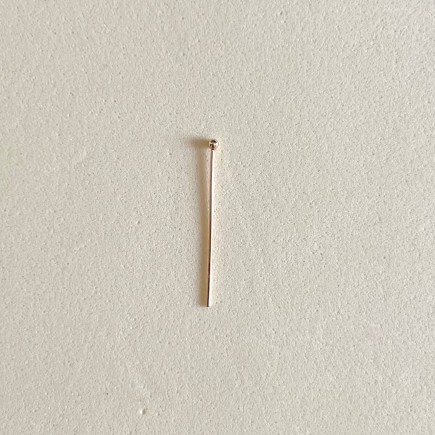 Alfiler con terminación de bola acero inoxidable dorado - 3cm