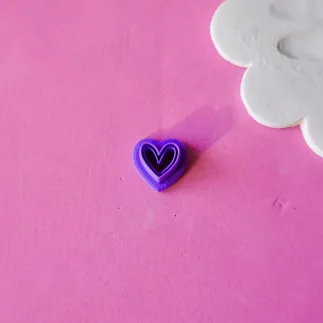 Cortador para arcilla polimérica: corazón con marco - Lylo Tools