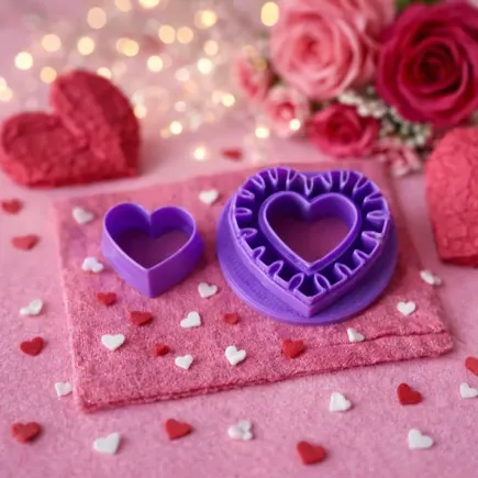 Polymer clay cutter: heart of fire - Lylo Tools
