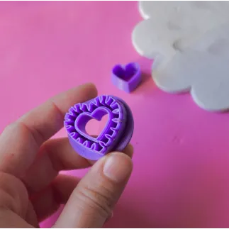 Polymer clay cutter: heart of fire - Lylo Tools