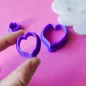 Polymer clay cutter - heart-shaped blade