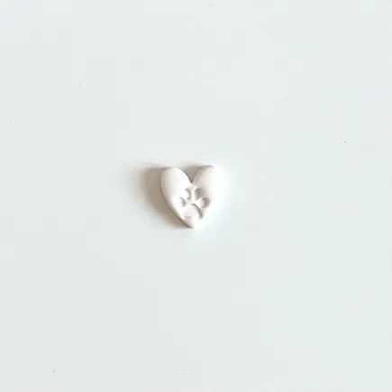 Sello arcilla polimérica - huella perrito