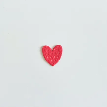 Template for polymer clay - hearts