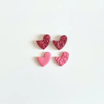 Cutter for polymer clay - heart for hoops