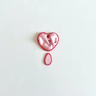 Polymer clay cutter: heart for hoops - Lylo Tools
