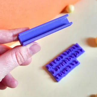 Sellos para arcilla polimérica: abecedario mini - Lylo Tools