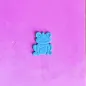 Polymer clay cutter - Frog with flower