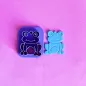 Polymer clay cutter - Frog with flower